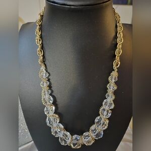 Elegant Gold and Silver Chain Necklace